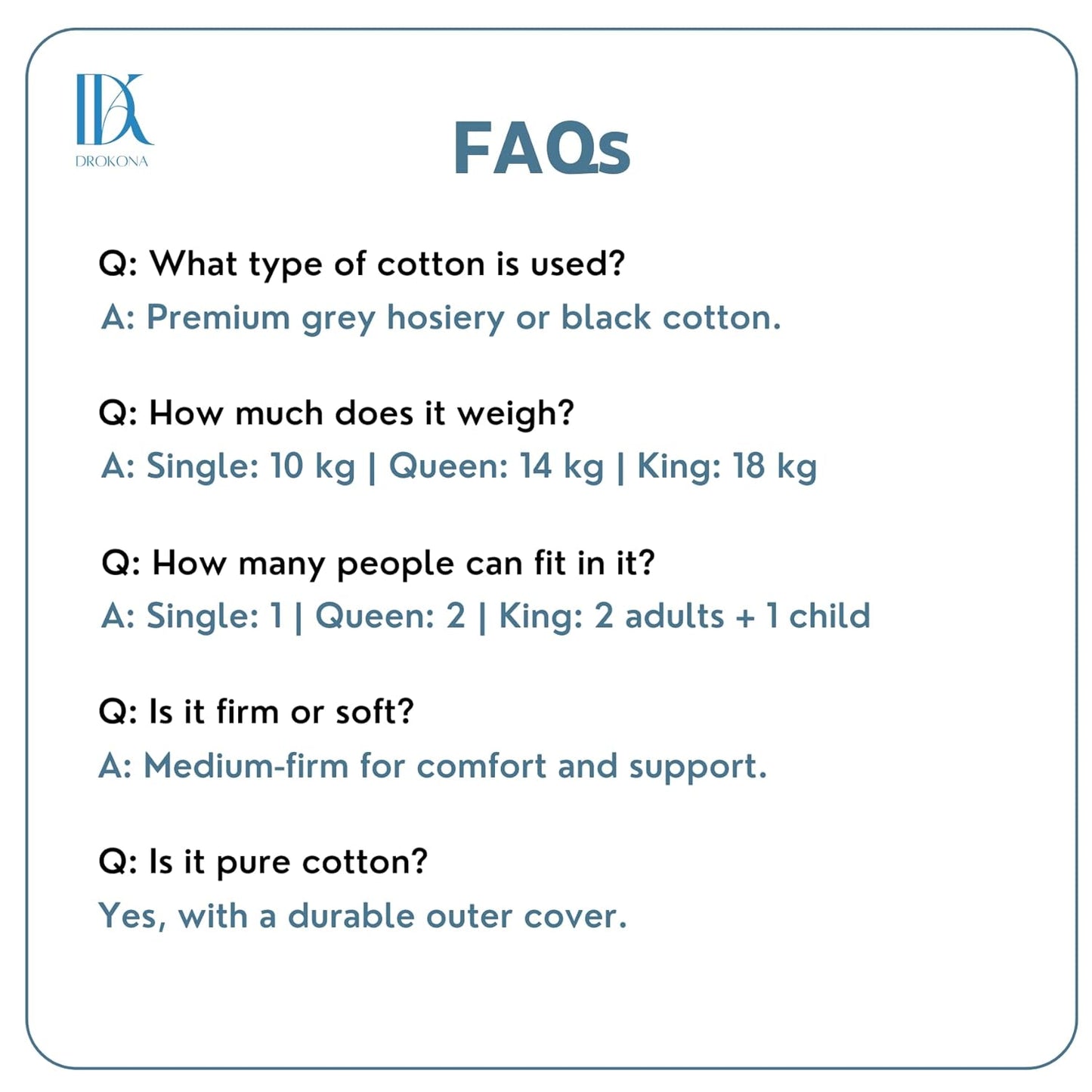 Drokona CloudRest Scarlet Dream Soft Cotton Filled Quilt Mattress Gadda Soft & Reversible, Pure Cotton Fabric, Firm Gadda for Floor & Bed (Scarlet)