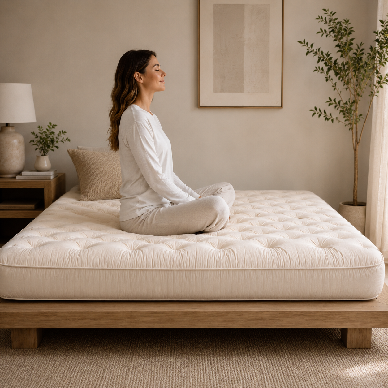 Drokona Export Collection | 100% Natural Organic Cotton Mattress — Handcrafted in India | Breathable, Chemical-Free, Temperature Regulating