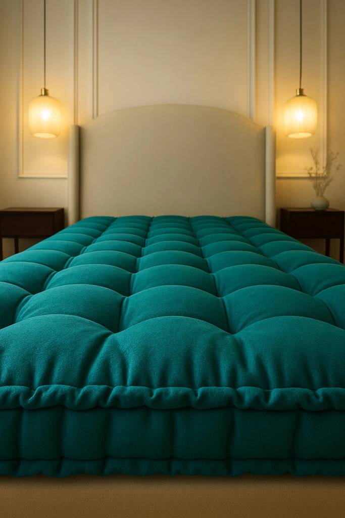 Anand Textile Check 4 inch Single Cotton Mattress