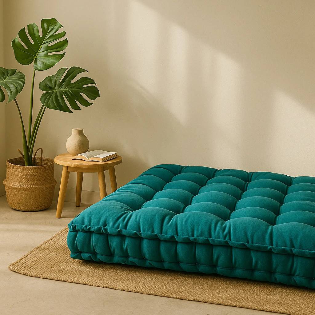 Anand Textile Check 4 inch Single Cotton Mattress